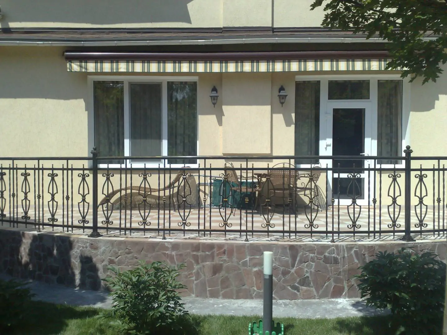 кованые ограждения для террасы